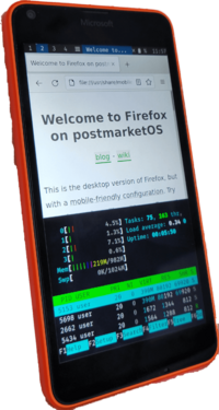 Dempsey running sxmo on postmarketOS